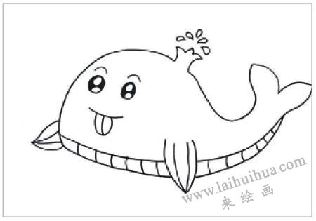 藍(lán)鯨油棒畫畫法步驟01