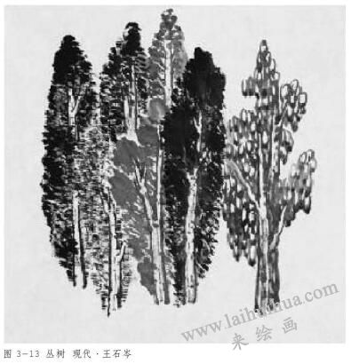叢樹的畫法
