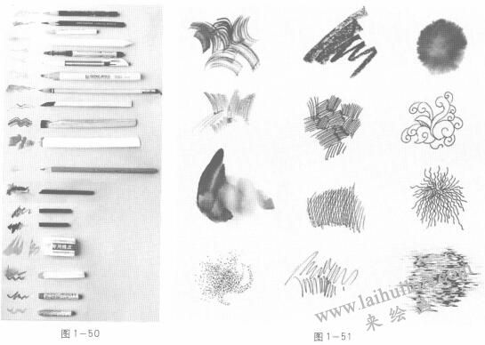 動畫素描工具材料：筆