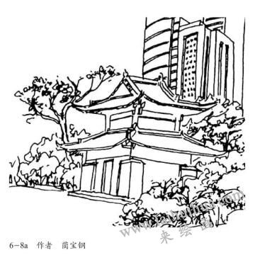 風景素描畫移景