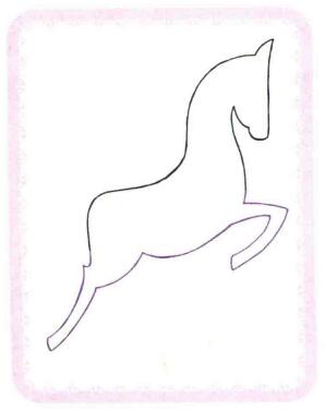 旋轉(zhuǎn)木馬簡(jiǎn)筆畫(huà)法步驟02