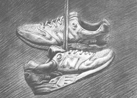 鞋類素描實(shí)訓(xùn)案例二