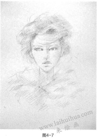 時尚頭像素描的步驟03