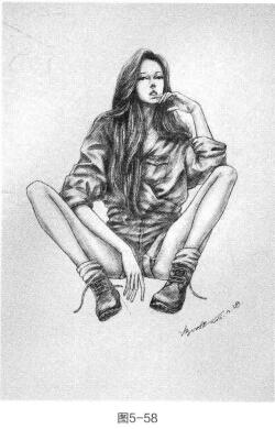 時(shí)裝畫(huà)素描的方法與步驟05