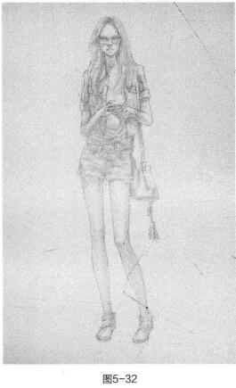 時(shí)裝畫素描的方法與步驟04