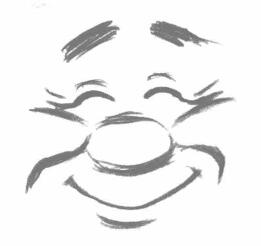 卡通人物臉部的結構及情感表現(xiàn)：微笑