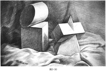 組合幾何體素描的繪畫(huà)步驟與方法05