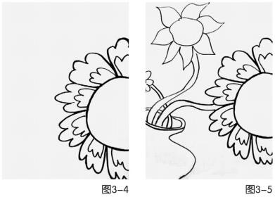 奇異花草兒童畫創(chuàng)作步驟01,02