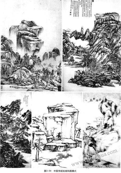 中國(guó)傳統(tǒng)繪畫構(gòu)圖模式