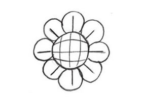 向日葵的創(chuàng)意素描畫(huà)法