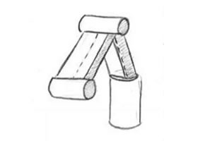 機(jī)械手臂的創(chuàng)意素描畫(huà)法