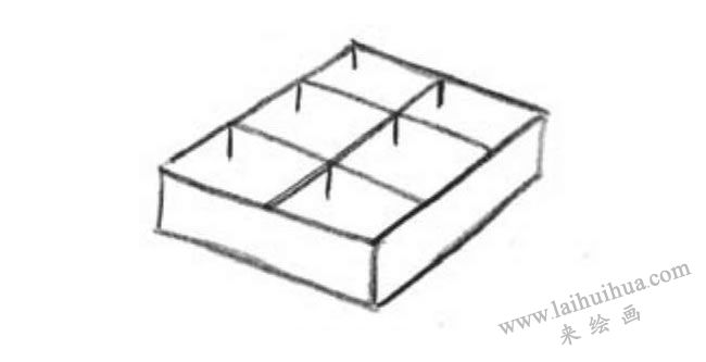 顏料盒的創(chuàng)意素描畫(huà)法步驟02