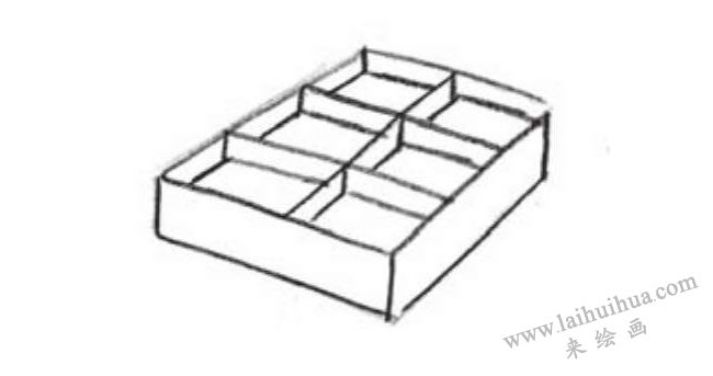 顏料盒的創(chuàng)意素描畫(huà)法步驟03
