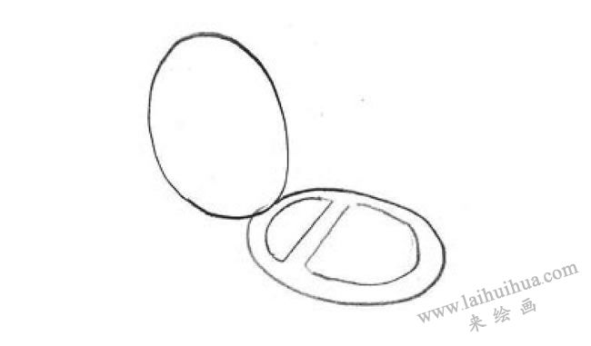 化妝盒的創(chuàng)意素描畫(huà)法步驟01