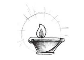 油燈的創(chuàng)意素描畫(huà)法