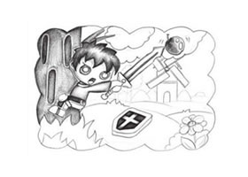 小劍士的創(chuàng)意素描畫(huà)法