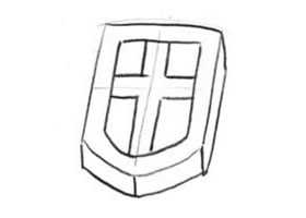 盾牌的創(chuàng)意素描畫(huà)法