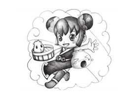 中華小吃（美食）創(chuàng)意素描畫(huà)法