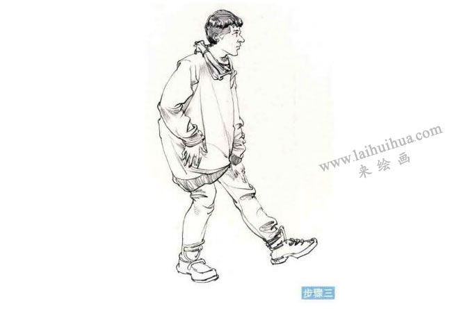 人物站姿速寫步驟03