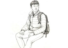 男性坐姿速寫(xiě)步驟詳解