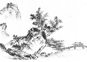 中國(guó)水山畫(huà)《溪山清遠(yuǎn)圖》臨摹方法