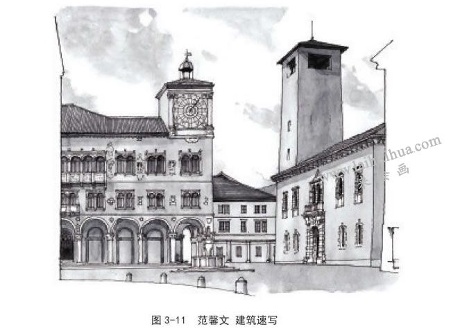 范馨文  建筑速寫(xiě)02