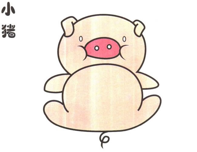 小豬兒童卡通畫