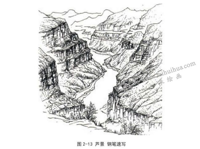 風景速寫S形構圖