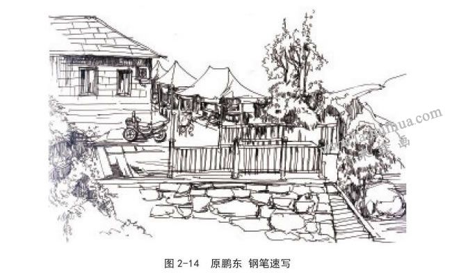 風景速寫L形構圖
