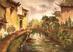 《小橋?流水?人家》風(fēng)景水彩畫(huà)的寫(xiě)生步驟與方法