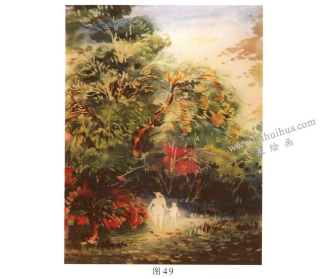 《歸途》風(fēng)景水彩畫的寫生步驟03