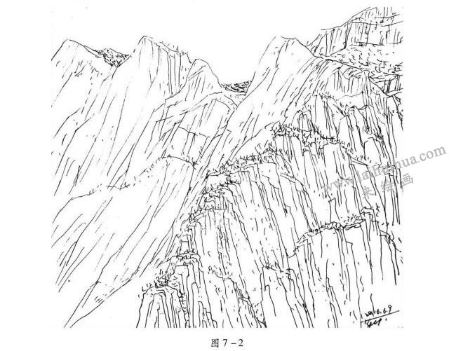 山石的結(jié)構(gòu),山石速寫(xiě)