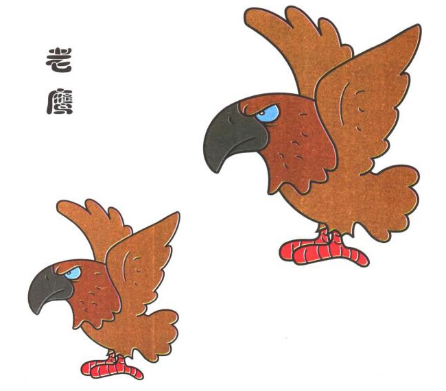 老鷹兒童卡通畫(huà)