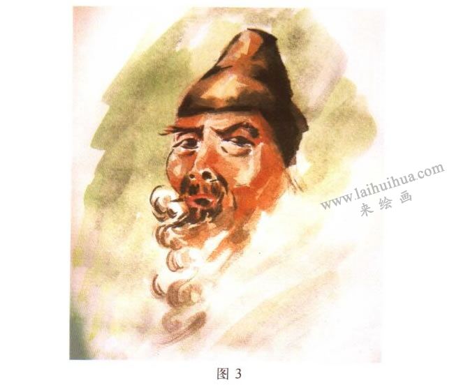 人物頭像水彩畫(huà)寫(xiě)生步驟03