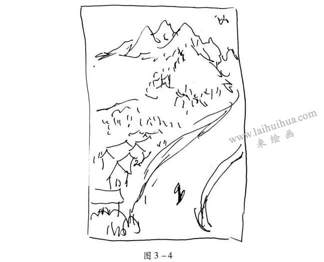 速寫“S”形構圖