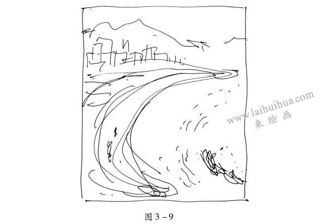 速寫半包圍構圖