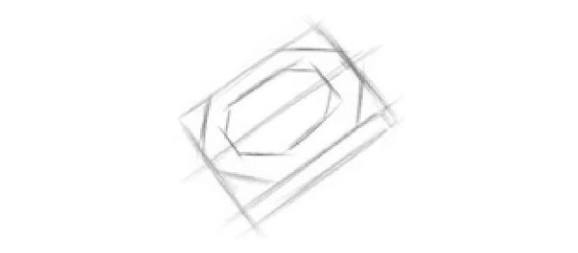 扣子素描畫法步驟02