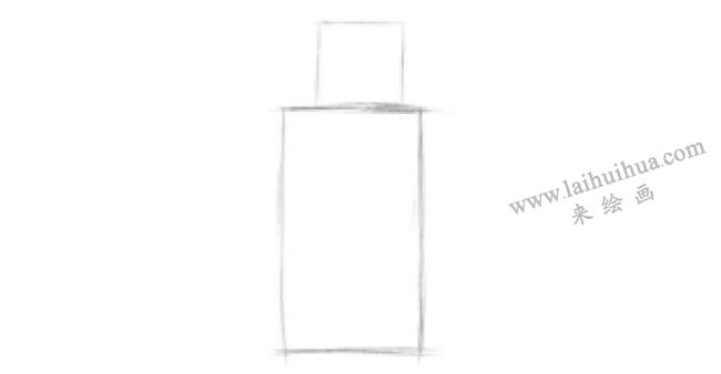 香水瓶素描畫法步驟01