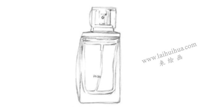 香水瓶素描畫法步驟03