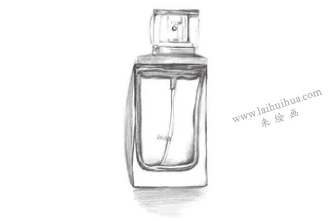 香水瓶素描畫法步驟05