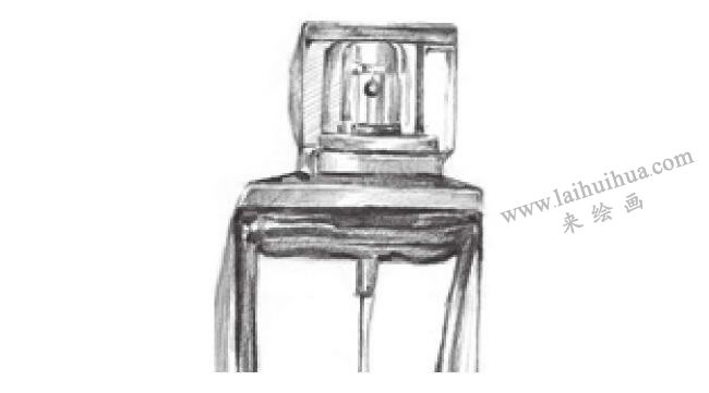 香水瓶素描畫法步驟06