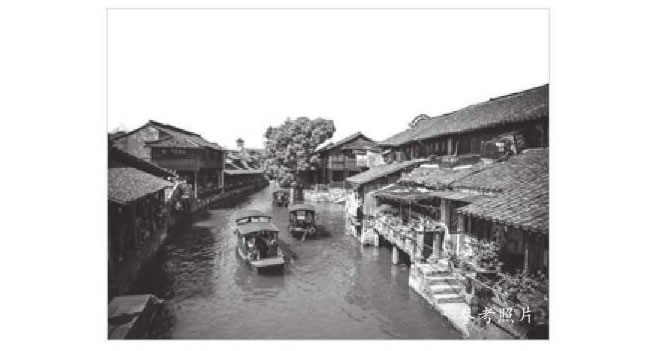 古鎮(zhèn)河道風(fēng)景速寫的畫法步驟