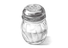 調(diào)味瓶素描畫法（一）