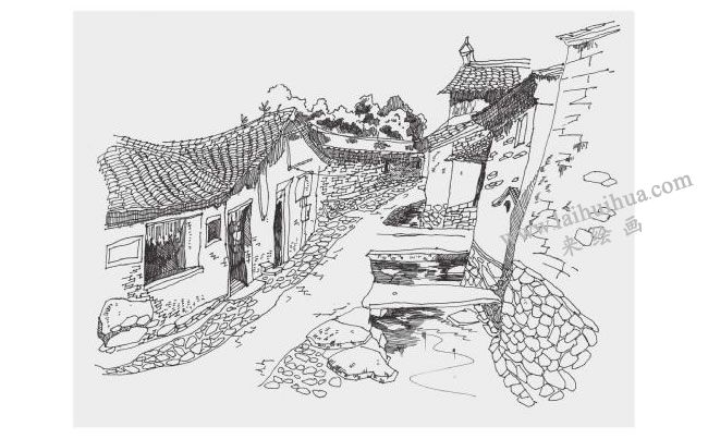 古鎮(zhèn)小巷風景速寫