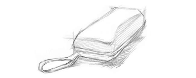 眼鏡盒素描畫法步驟03