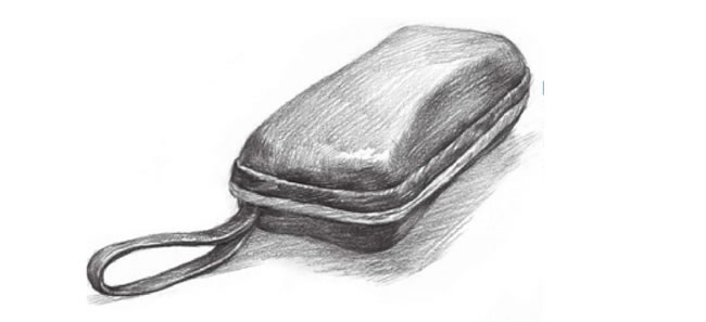眼鏡盒素描畫