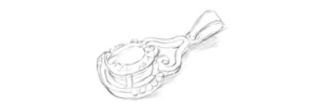 吊墜的素描畫(huà)法步驟03