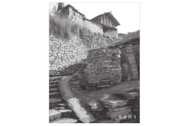 石板村風景速寫畫法步驟