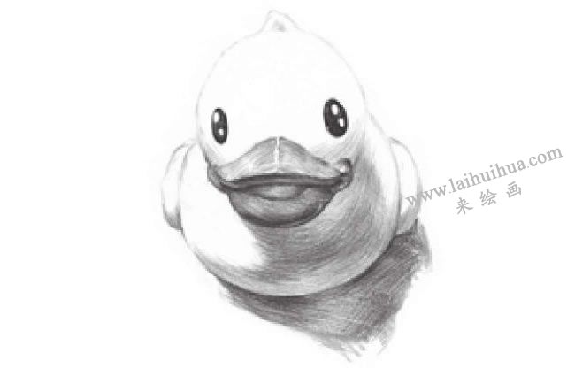 小黃鴨素描畫法步驟07