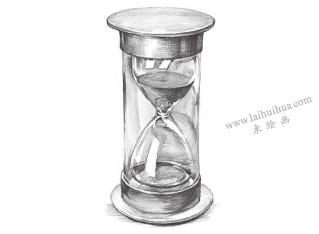 時間沙漏素描畫
